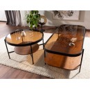 Стол журнальный SIGNAL PRIMA A орех/черный мат 120/58